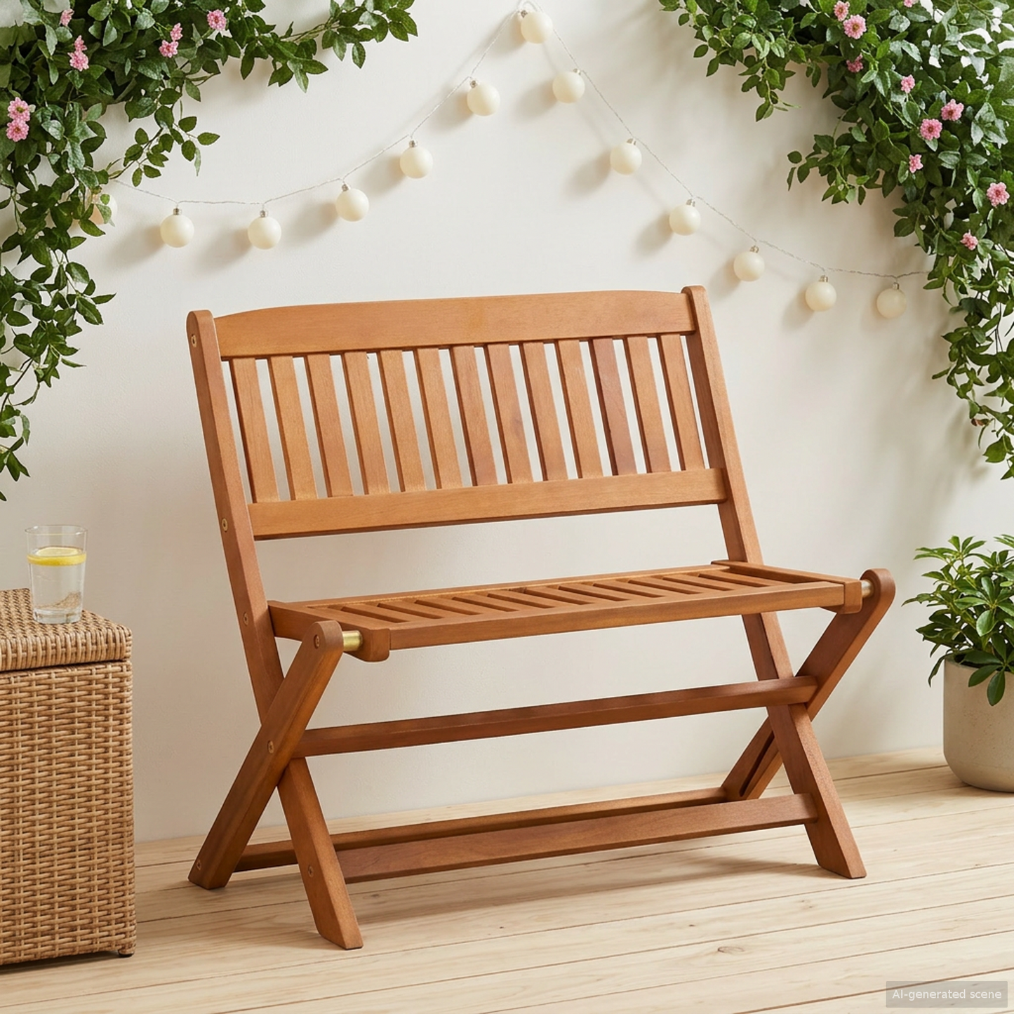 Children Bench Brown 61 x 38 x 57 cm Solid Eucalyptus Wood