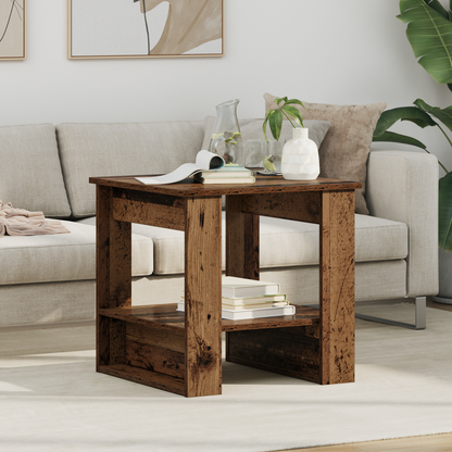 Coffee Table Old Wood 51 x 50 x 50 cm Engineered Wood