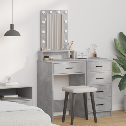 Dressing Table Grey 50 x 41 x 140 cm Engineered Wood