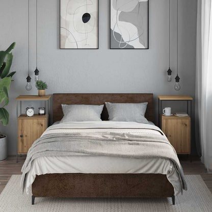 Bedside Cabinets 2 pcs Artisan Oak 41x31x80 cm Engineered Wood
