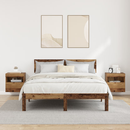 TV Wall Cabinets 2 pcs Old Wood 40 x 30 x 40 cm Engineered Wood