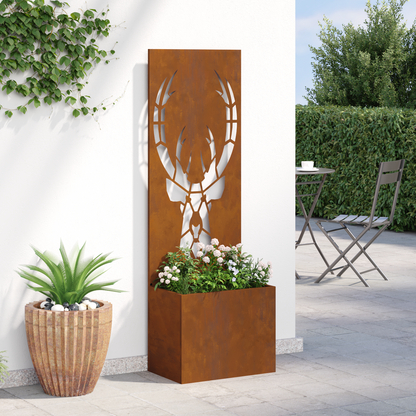 Garden Privacy Screen Rusty 50 x 150 cm Weathering Steel