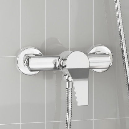 Shower Mixer Tap Chrome G 1 / 2 inches Brass