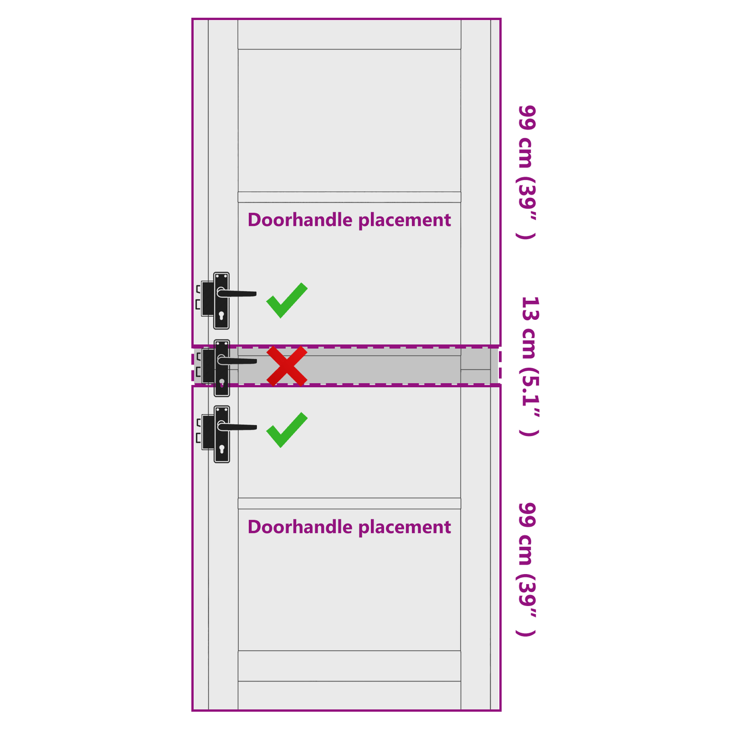 Interior Door Natural 86 x 211 cm Plywood