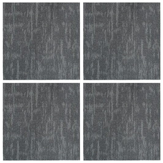 Carpet Tile Concrete Grey 50 x 50 cm 4 pcs PP and Bitumen