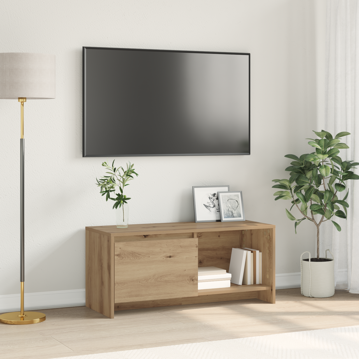 TV Cabinet Set Artisan Oak 90 x 35 x 40 cm Engineered Wood