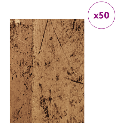 Decor Panels 50 pcs Old Wood 30 x 42 x 0.27 cm Engineered Wood