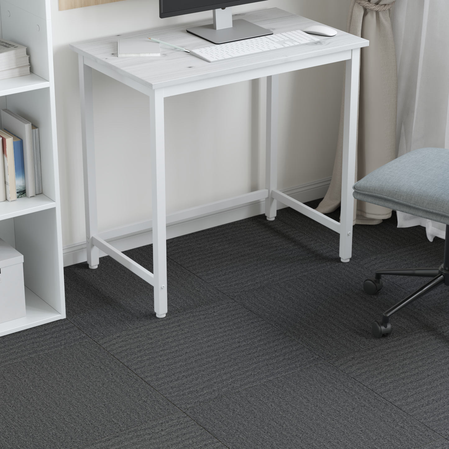 Carpet Tile Medium Grey 50 x 50 cm 36 pcs PP and Bitumen