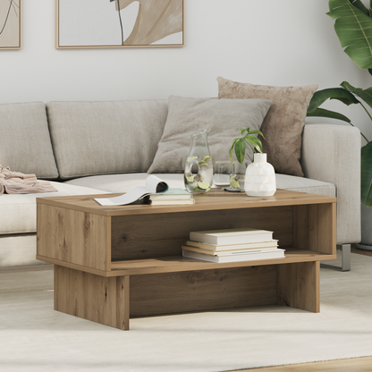 Coffee Table Artisan Oak 80 x 46 x 35 cm Engineered Wood