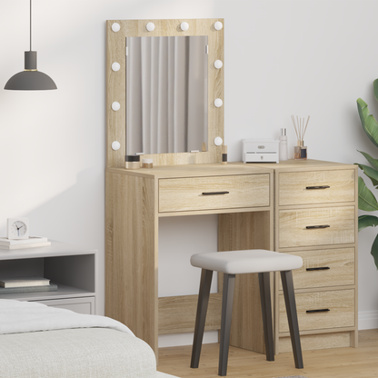 Dressing Table Sonoma Oak 50 x 41 x 135 cm Engineered Wood