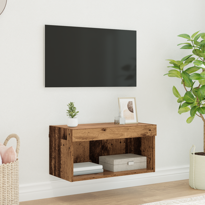 TV Cabinet Set Old Wood 60 x 30 x 30 cm Engineered Wood
