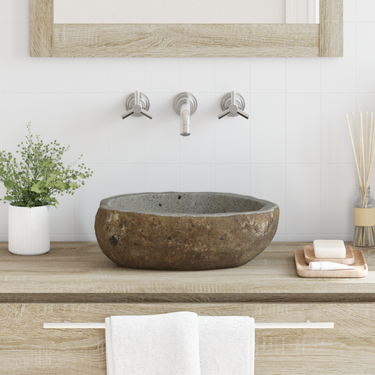 Riverstone basin Light Grey (30-37) x (25-30) x 12 cm