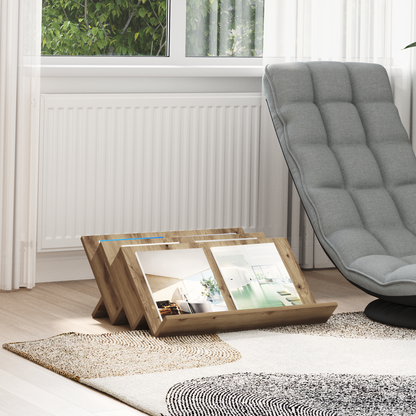 Magazine Rack Artisan Oak 65 x 53 x 28.5 cm Engineered Wood