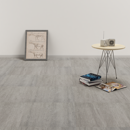 Flooring Planks 5.11 m² 55 pcs PVC Dark Grey Melange