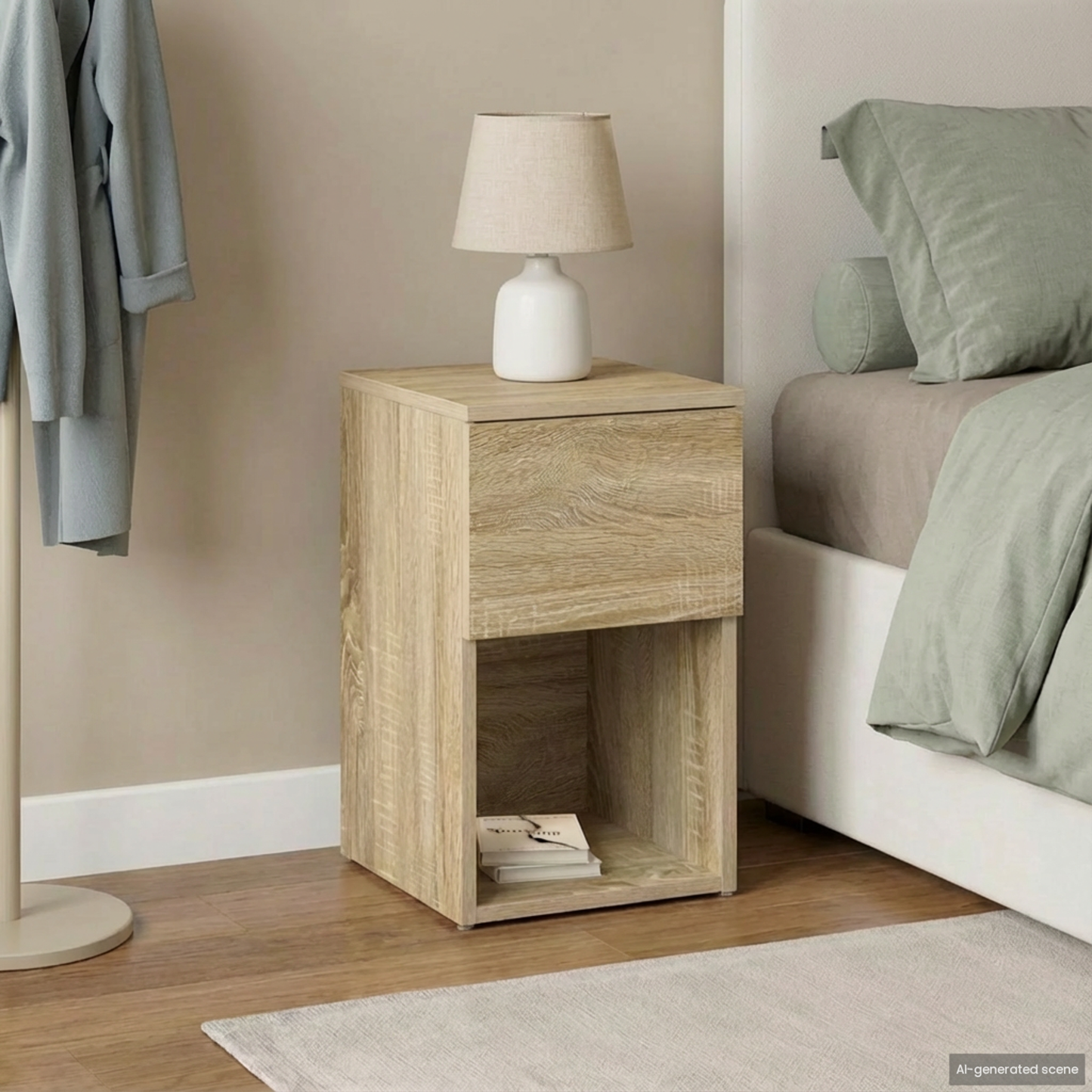 Bed Cabinet Sonoma Oak 29 x 31.5 x 49 cm Engineered Wood