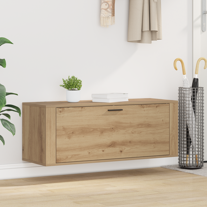 Shoe Cabinet Artisan oak 100 x 35 x 38 cm Engineered wood