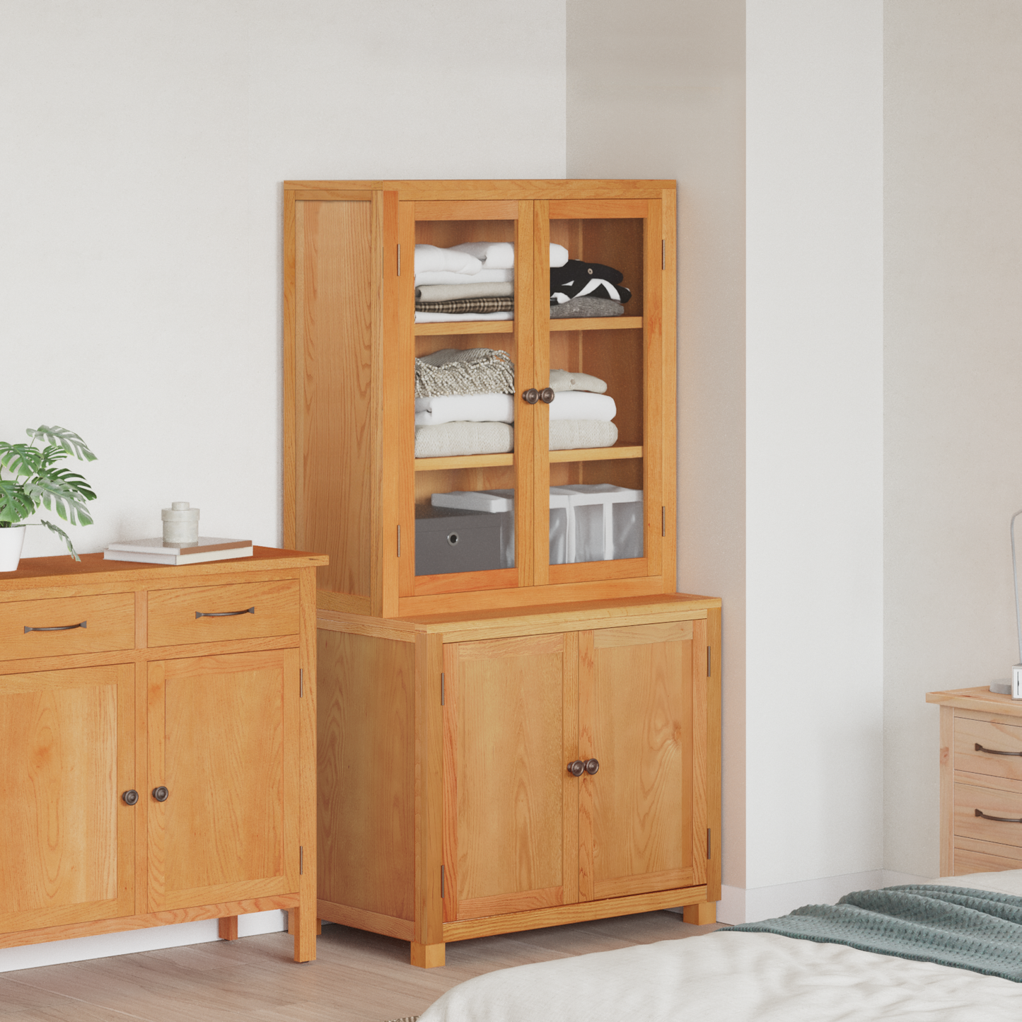 Storage Furniture Set with Storage 2 pcs Brown 80 x 50 x 160 cm