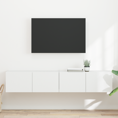 TV Wall Cabinet 2 pcs White 78.5 x 31 x 29.5 cm Engineered Wood