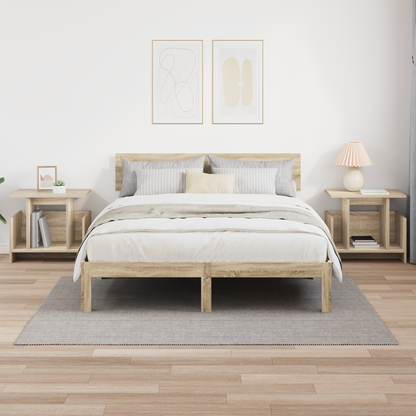 TV Stand 2 pcs Sonoma Oak 50 x 35 x 45 cm Engineered Wood