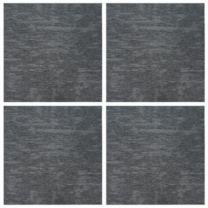 Carpet Tile Sky Grey 50 x 50 cm 4 pcs PP and Bitumen