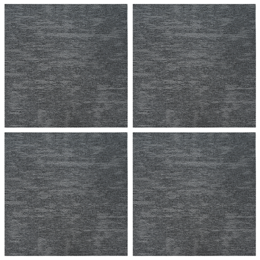 Carpet Tile Sky Grey 50 x 50 cm 4 pcs PP and Bitumen