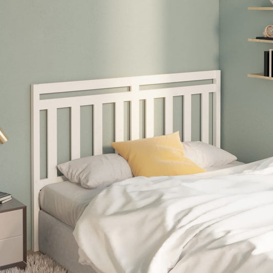814105 vidaXL Bed Headboard White 166x4x100 cm Solid Wood Pine