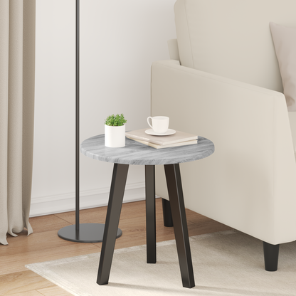 Table Top Grey sonoma Ø 40 x 1.5 cm Engineered Wood