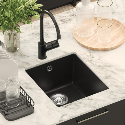 Sink Black 370 x 460 mm 80% Quartz and 20% Resin