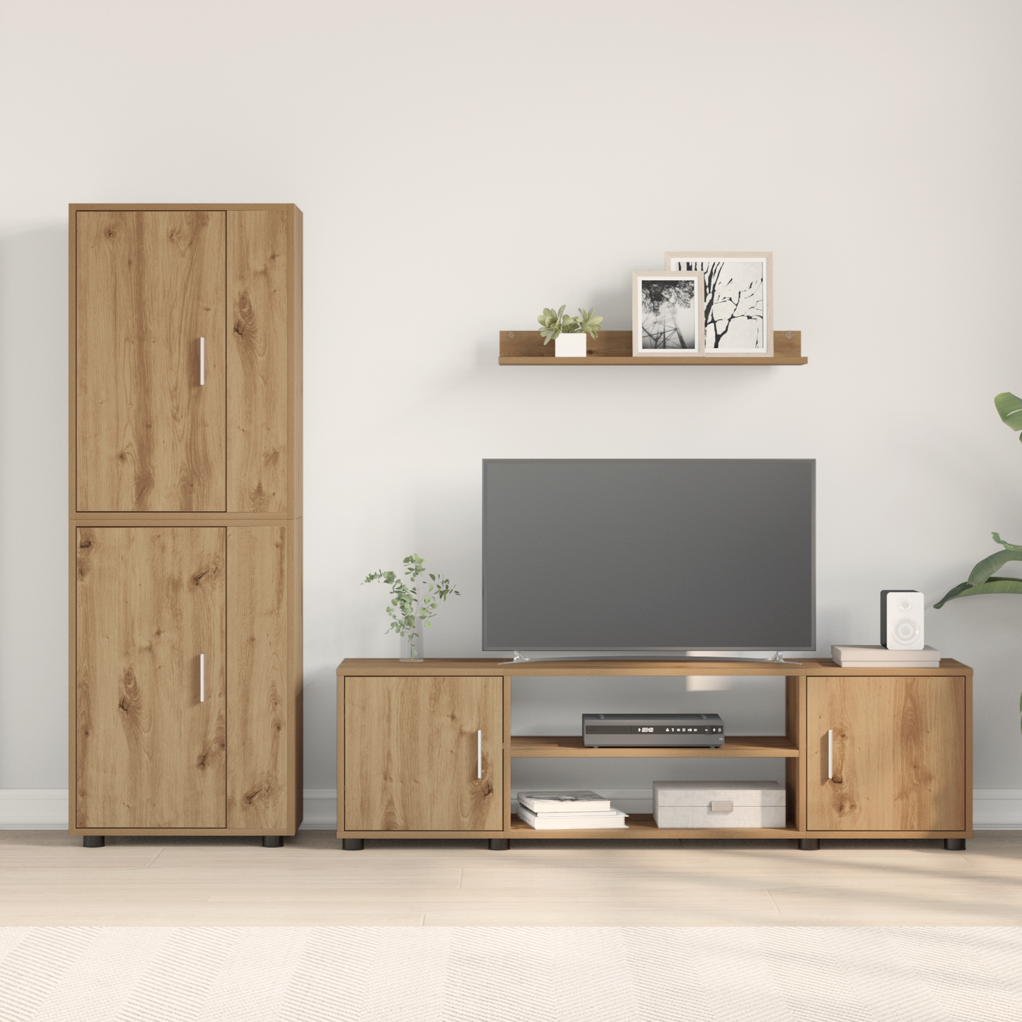 TV Cabinet Set Artisan Oak Engineered wood