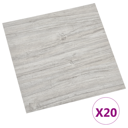Self-adhesive Flooring Planks 30.5 x 30.5 cm 20 pcs PVC
