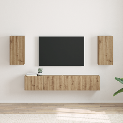TV Wall Cabinet Wall-mounted 2 pcs Artisian Oak 30 x 31 x 60 cm