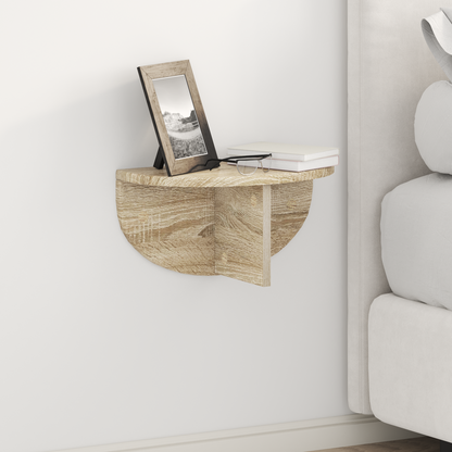 Wall Shelf Sonoma Oak 38 x 19 x 19 cm Engineered Wood