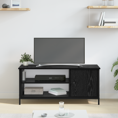 TV Cabinet Black Oak 100 x 40 x 45 cm Engineered Wood