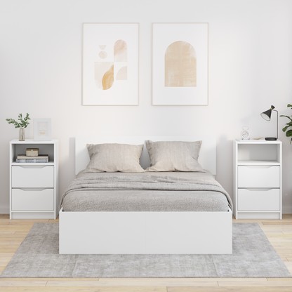 Bedside Tables 2 pcs White 40 x 30 x 467 cm Engineered Wood