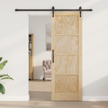 Sliding Door ORKDAL Natural and Black 73.5 x 211 cm