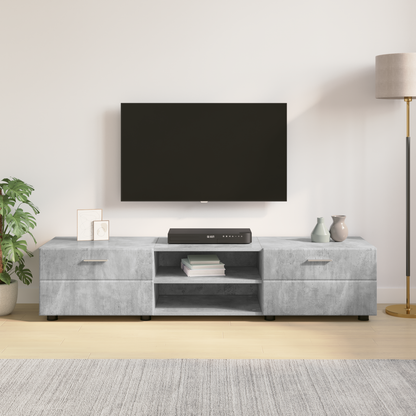 Wooden Cabinet with Drawer High Gloss White 150 x 39 x 30 cm