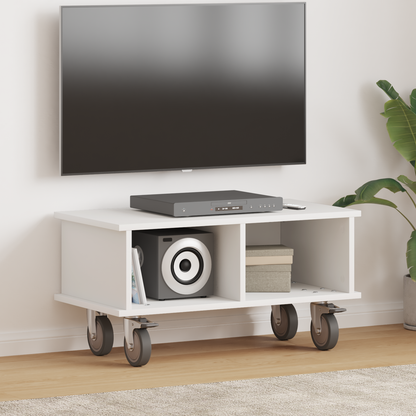TV Stand White 68.5 x 35 x 35 cm Engineered Wood