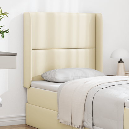 Headboard Ear Cream 80 x 16 x 4 cm PVC