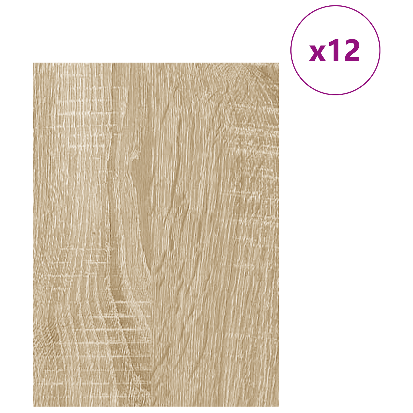 Decor Panels 12 pcs Sonoma Oak 30 x 42 x 0.27 cm