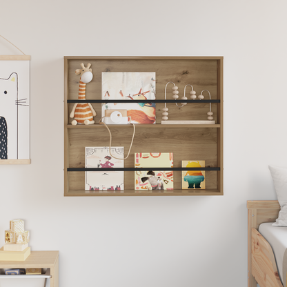 Magazine Rack Artisan Oak 80 x 12 x 70 cm Engineered Wood