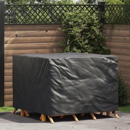 Furniture Cover Black 125 x 125 x 74 cm 210D Oxford Fabric