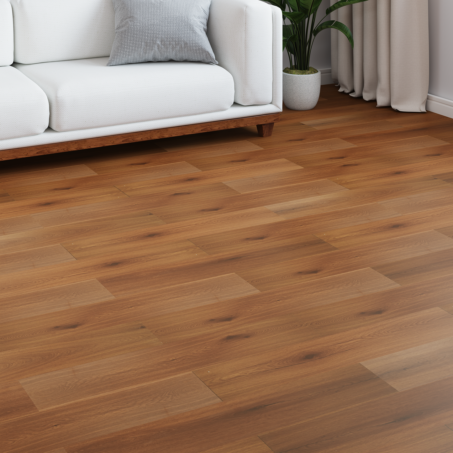 Laminate Flooring 5 pcs Golden Yellow 101 x 20 x 0.8 cm