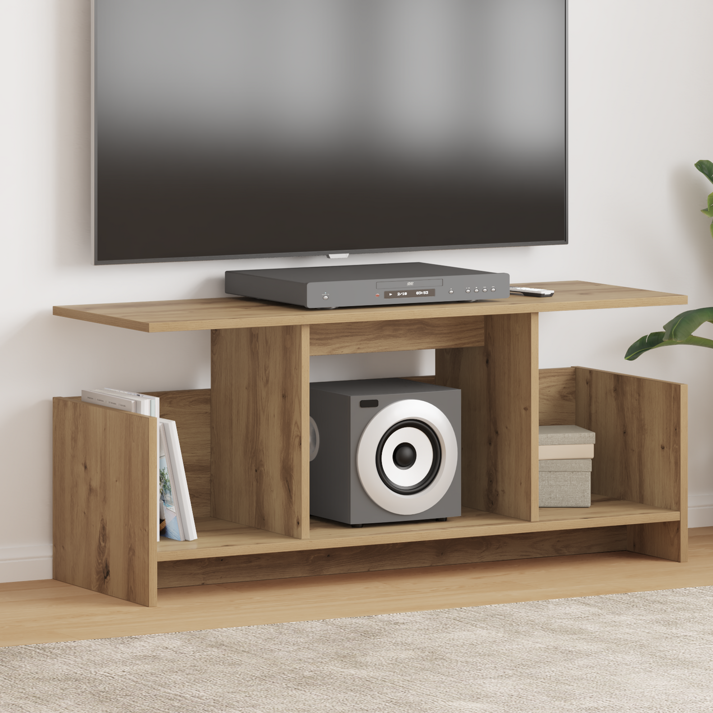 TV Stand Artisan Oak 102 x 35 x 45 cm Engineered Wood