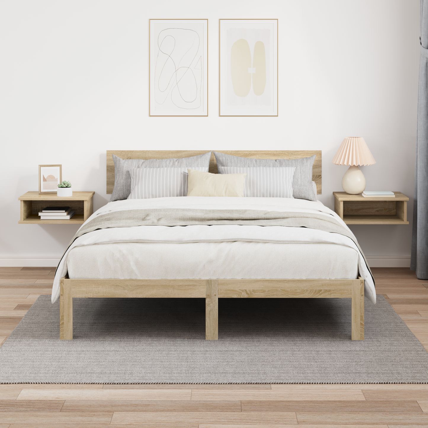 Bedside Table 2 pcs Sonoma Oak 40 x 31 x 15 cm Engineered Wood