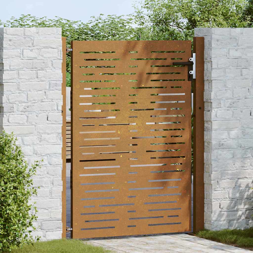 Garden Gate 100x150 cm Corten Steel Square Design
