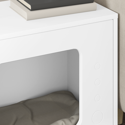Cat House White 51 x 30 x 42 cm Engineered Wood
