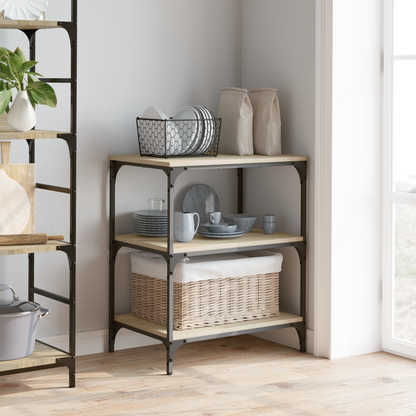 Kitchen Trolley Sonoma Oak 60 x 41 x 76 cm Engineered Wood