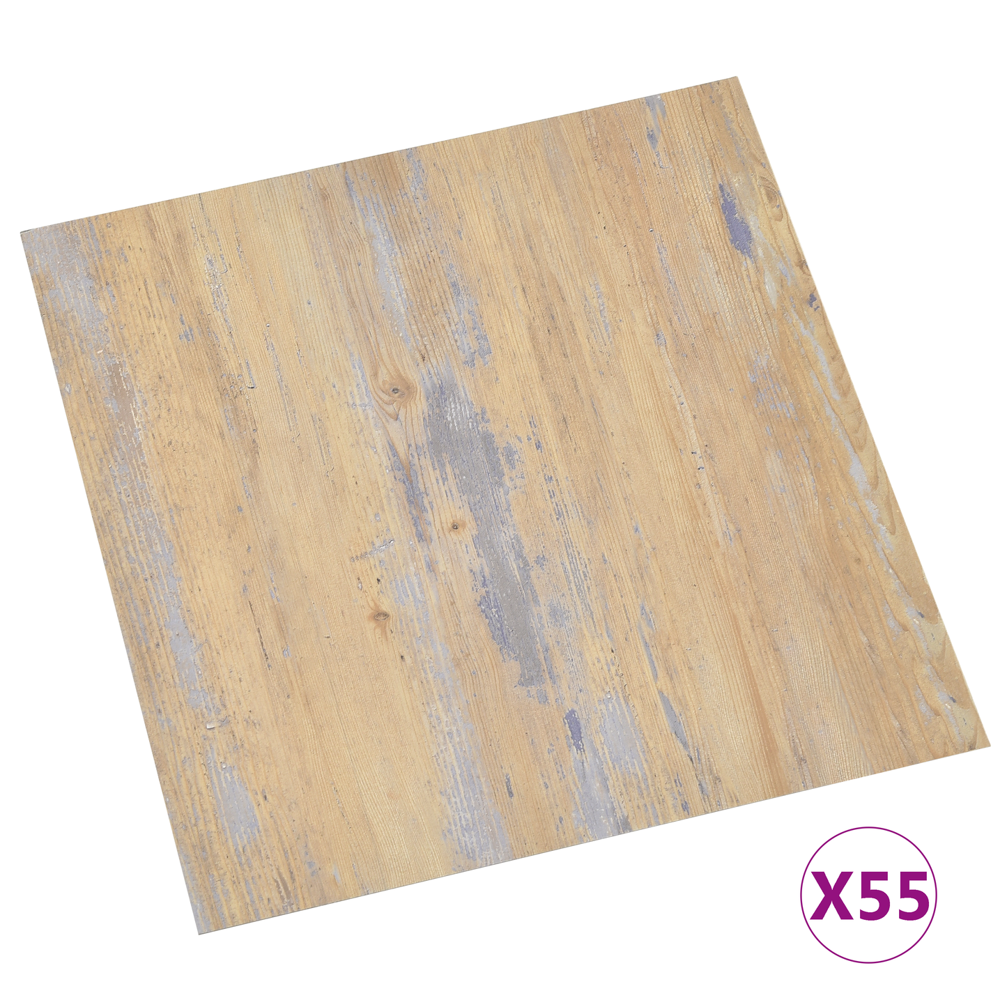 Flooring Planks 5.11 m² 55 pcs PVC Brown and Grey