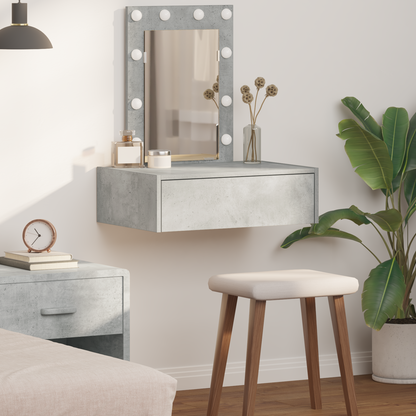 Dressing Table with Drawer Grey 60 x 40 x 70 cm Engineered Wood