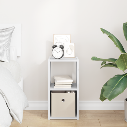 Bedside Table White 25.5 x 22 x 49.5 cm Engineered Wood